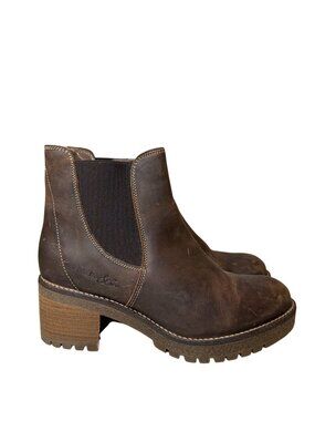 Bos. & Co. Mass Waterproof Chelsea Bootie Espresso Dark Brown Size 39 Lug Sole Z